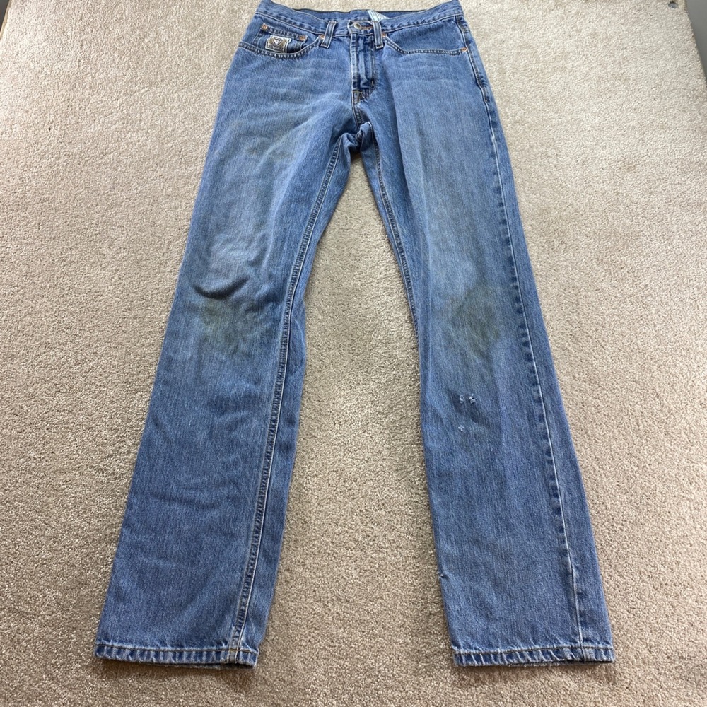 Cinch Jeans Mens 28x34 Blue‎ Denim Medium Wash Straight Leg Western Fits 29x31